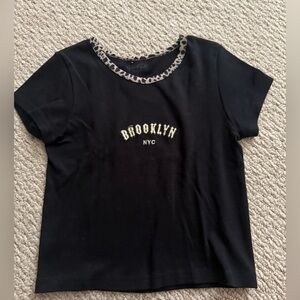 Brandy Melville Black Brooklyn NYC Tee